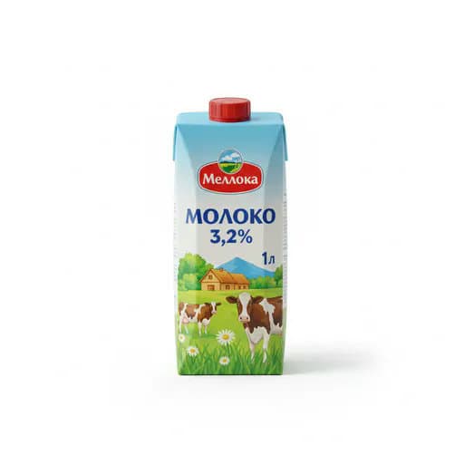 Молоко 3.2% 1л