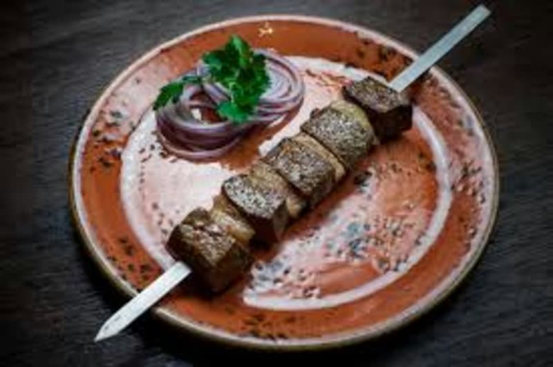 Шашлык из печени / Liver shish kebab