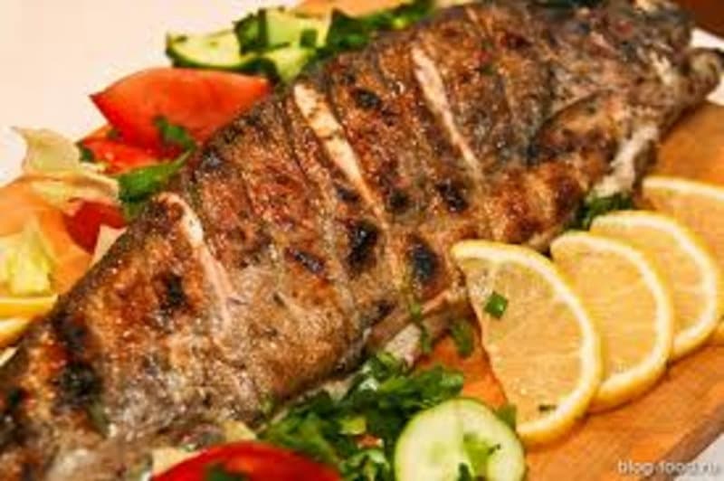 Форель на мангале / grilled trout 100гр