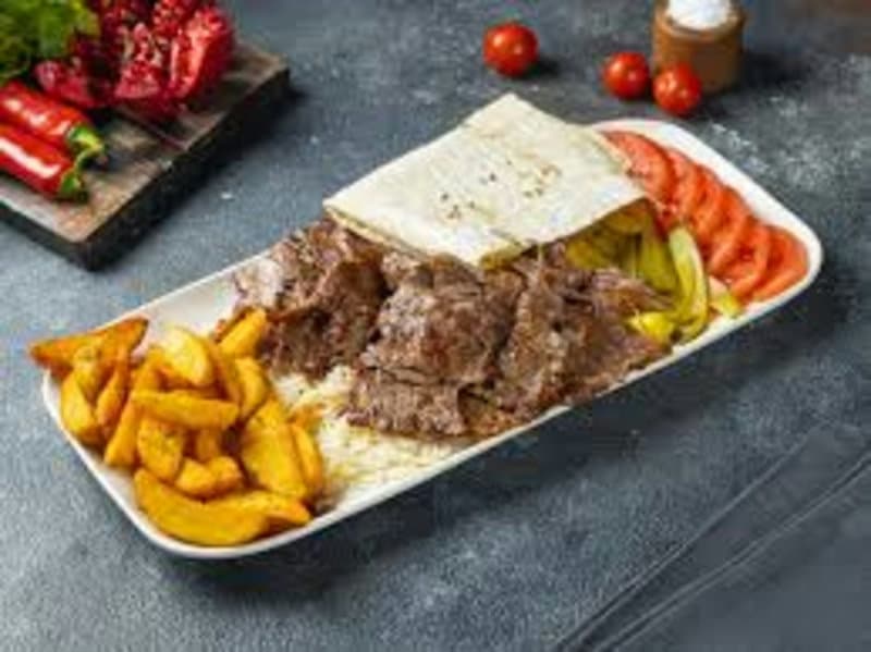 Донер кебаб с рисом